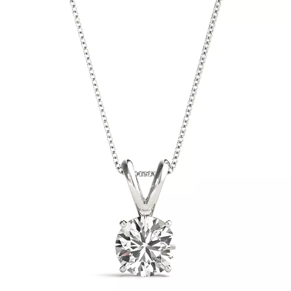 Split Bail Lab Diamond Solitaire Necklace (1 ct. tw.)